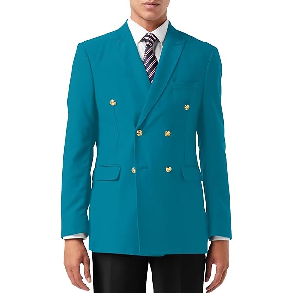 QZI Men's Blazer Peak Lapel Blazer Long Sleeve Suit Jacket
